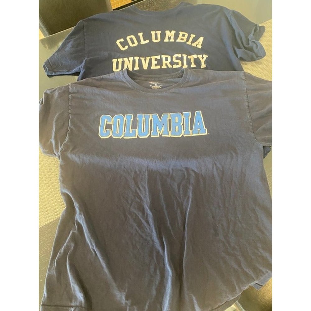columbia university tees size xl